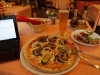 Tagesabschluss mit orignal italienischer Pizza. Lecker!