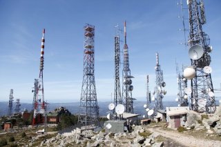 Auf dem Monte Limbara steht eine riesige Sendeanlage